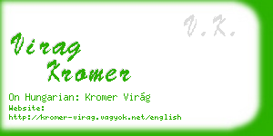 virag kromer business card